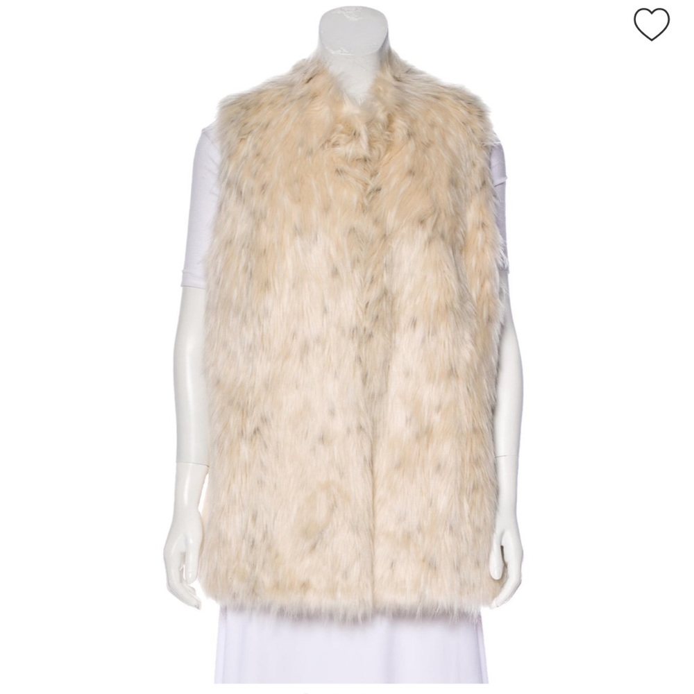 Rachel Zoe faux fur vest